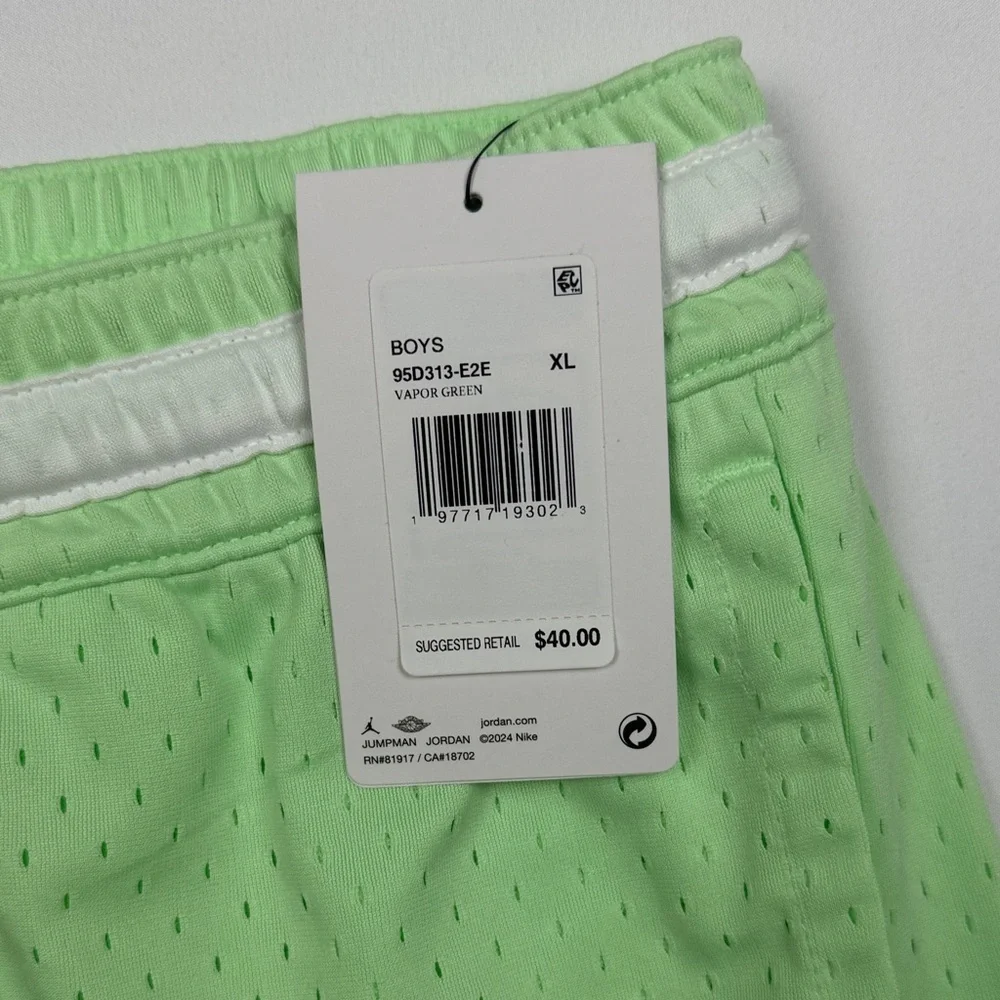 Jordan Kids Lime Green Shorts XL NWT!